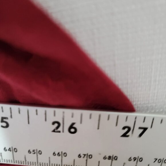 Jewel Queen Tunic Top Womens Sz 3X Button Up 3/4 Sleeves Embroidered Drk Red NWT - Picture 10 of 13